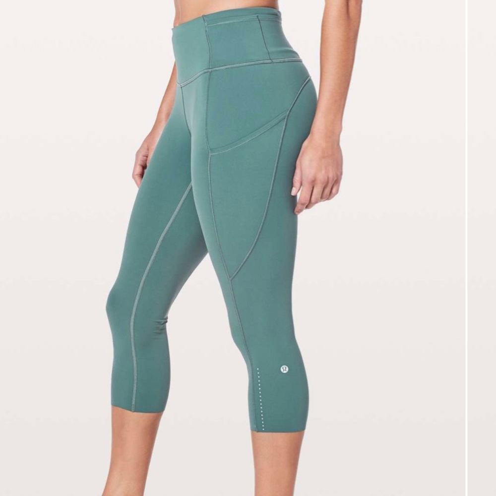 Lululemon Fast & Free Crop II Nulux 19” - Size 6